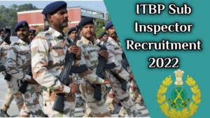 ITBP Sub Inspector Recruitment 2022 Notification
