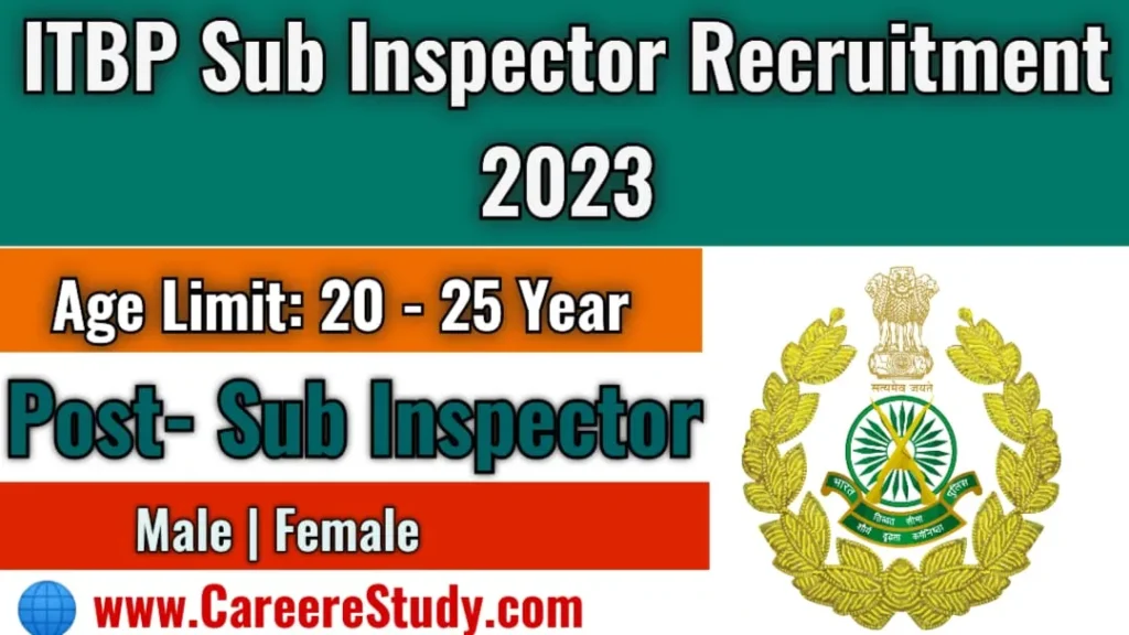 ITBP Sub Inspector Recruitment 2023