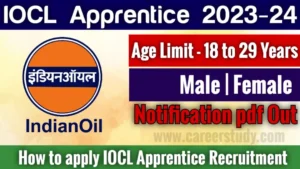IOCL Apprentice Recruitment 2023 Notification 1720 Posts for Apply Online