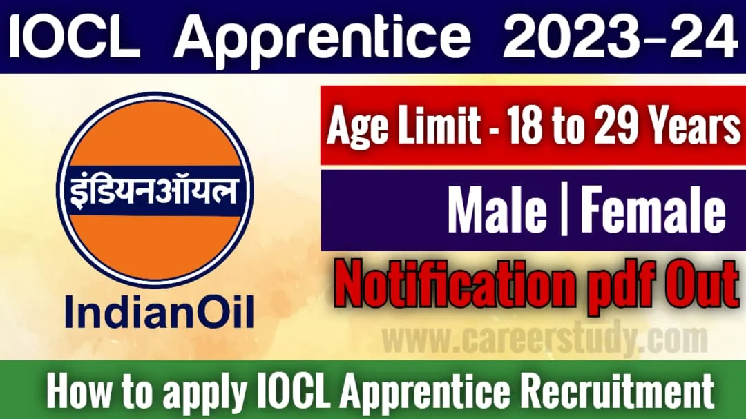IOCL Apprentice Recruitment 2023 Notification 1720 Posts for Apply Online